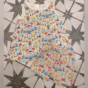 Hanna Andersson 100cm Matching Jungle Tank/Shorts Set